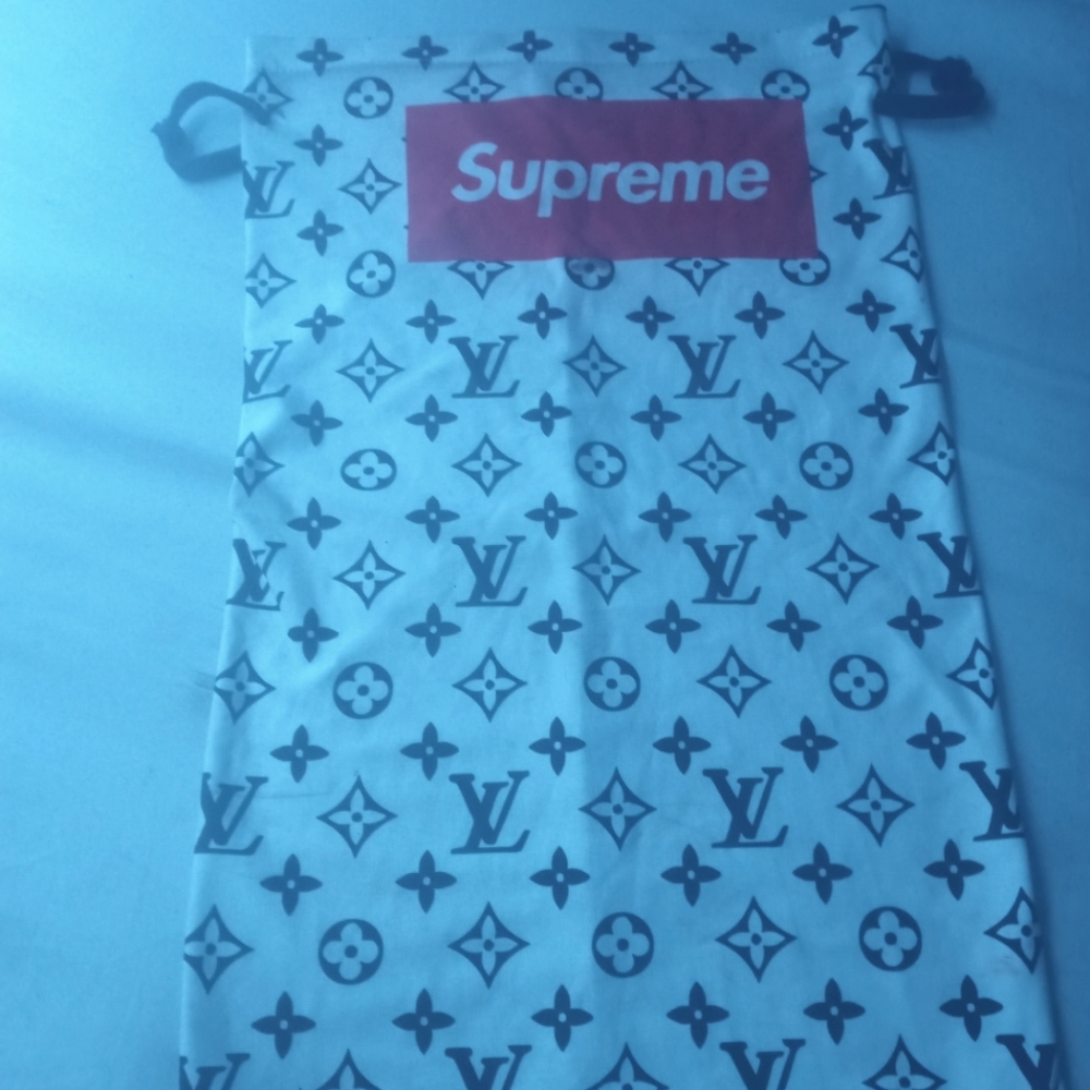 Supreme Louis Vuitton face mask black, white and red